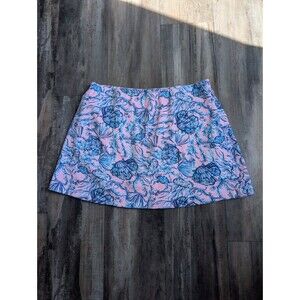 Lilly Pulitzer Madison Skort in A Little Jelly Womens Medium Pink Blue Seashell